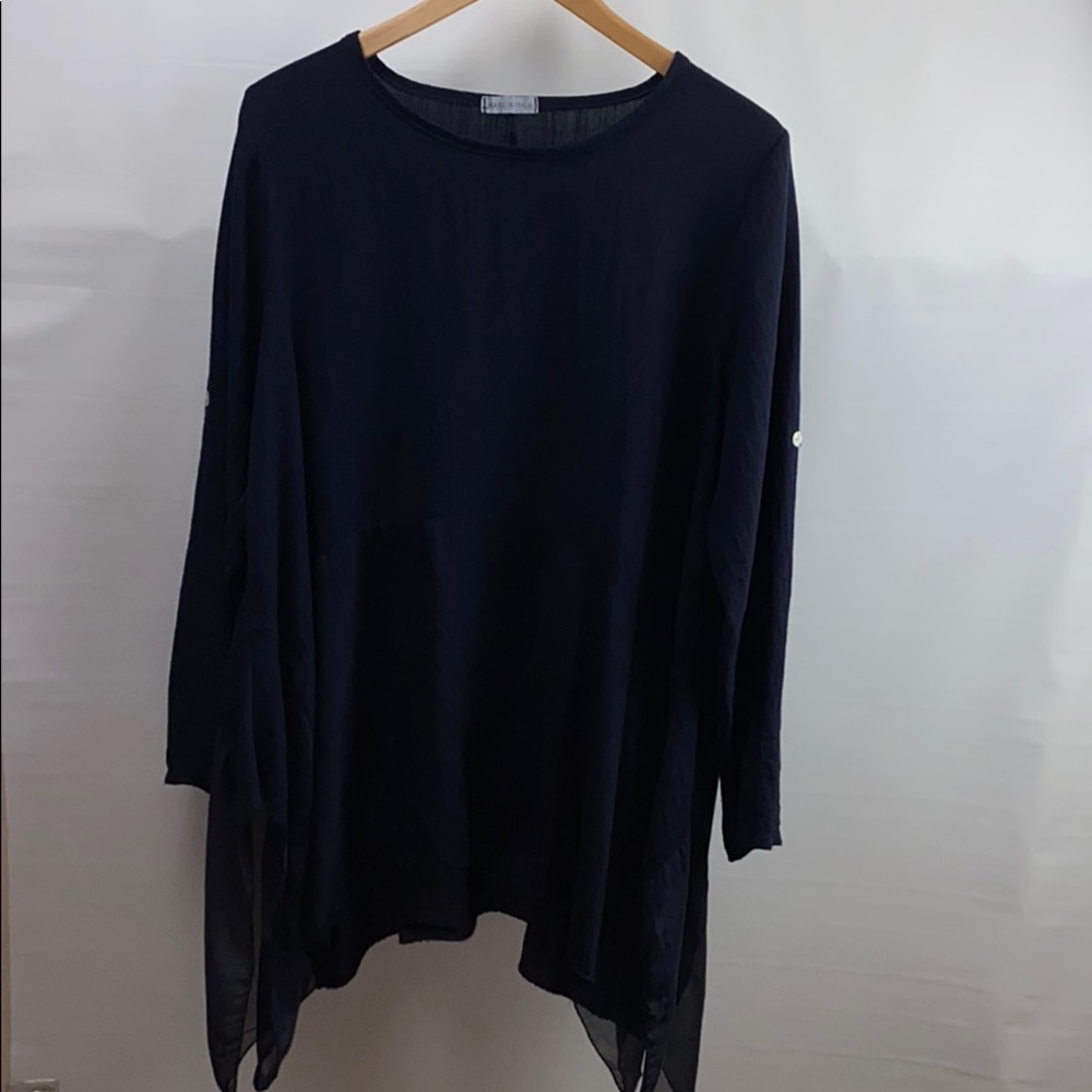 MADE IN ITALY - MIX MEDIA LS TUNIC